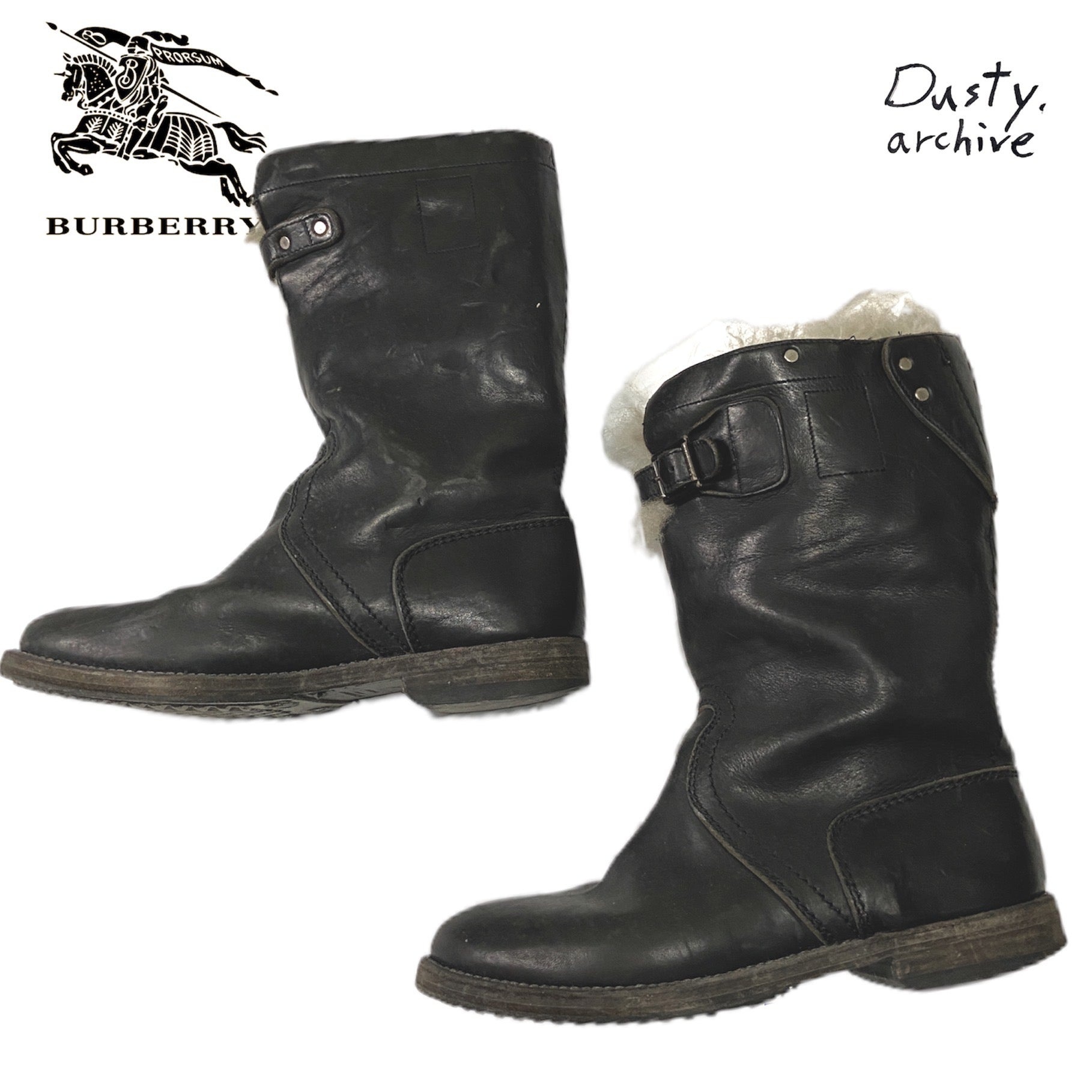 zOthers - Burberry Prorsum aw10 shearling leather boots 41 - 4