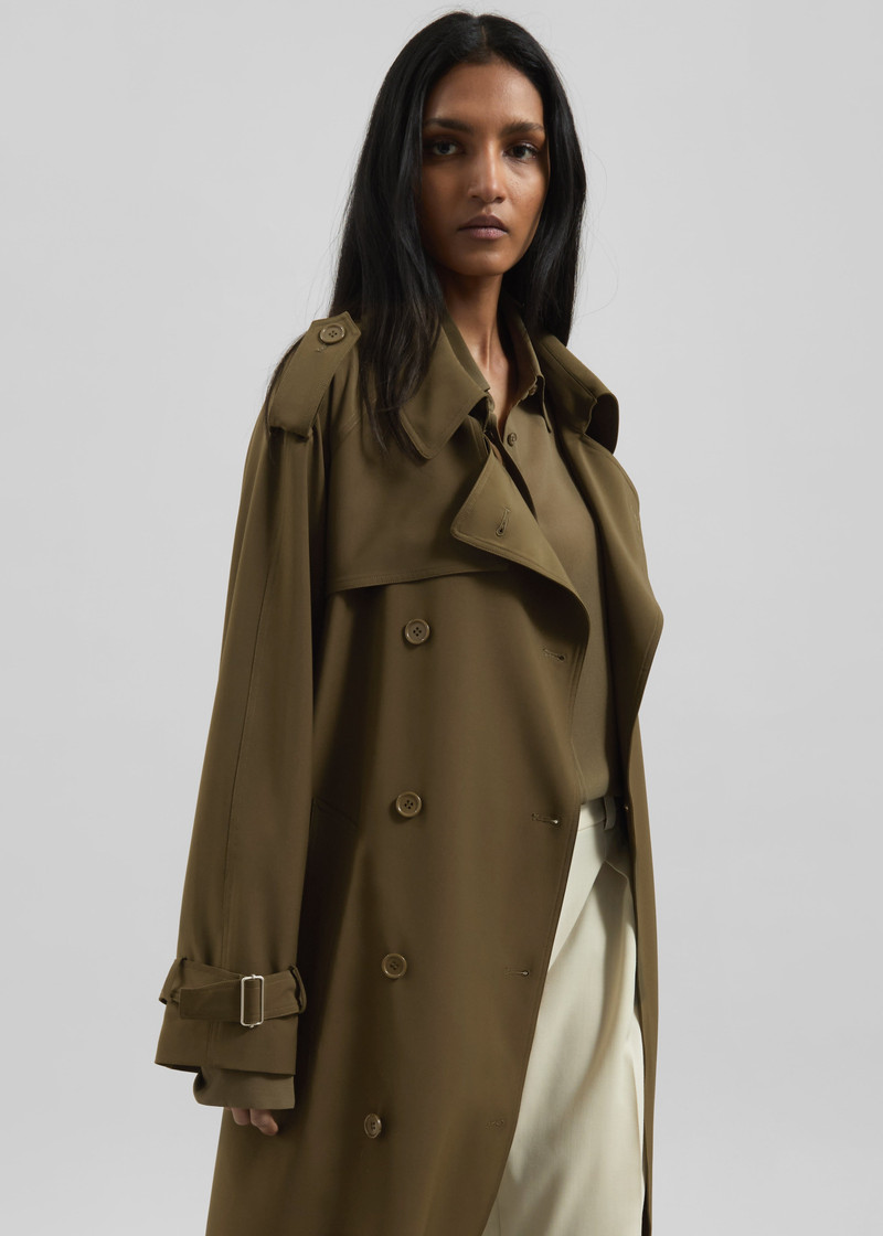 Veyron Trench Coat - Khaki 8