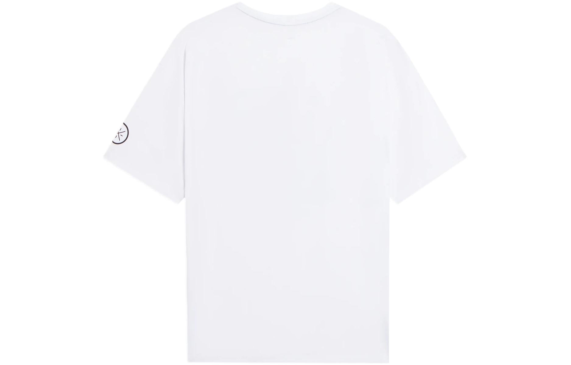 Li-Ning Way Of Wade Language Graphic Loose Fit T-shirt 'White' AHSS443-2 - 2