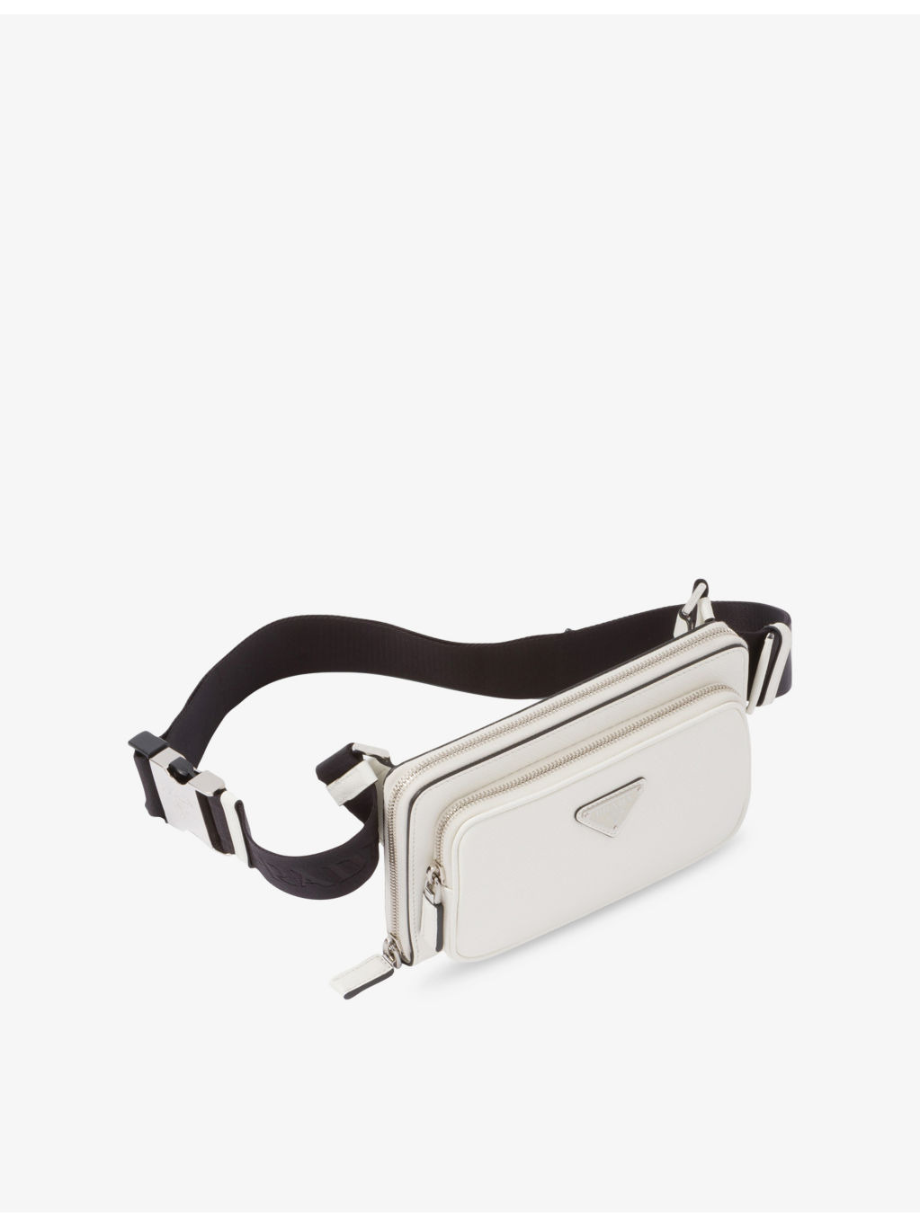 Brand-plaque Saffiano-leather cross-body bag - 7