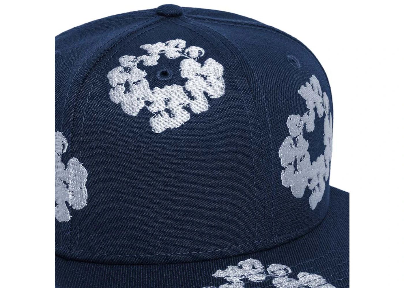 Denim Tears New Era Cotton Wreath 59/50 Cap Navy - 3