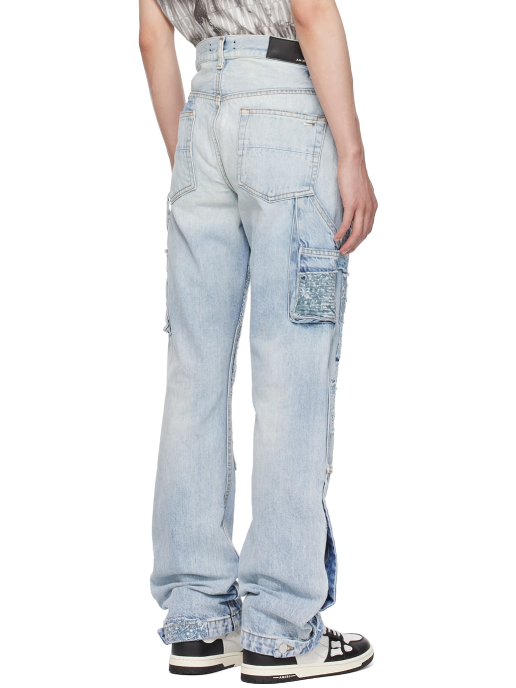 Indigo Patchwork Jeans - 3