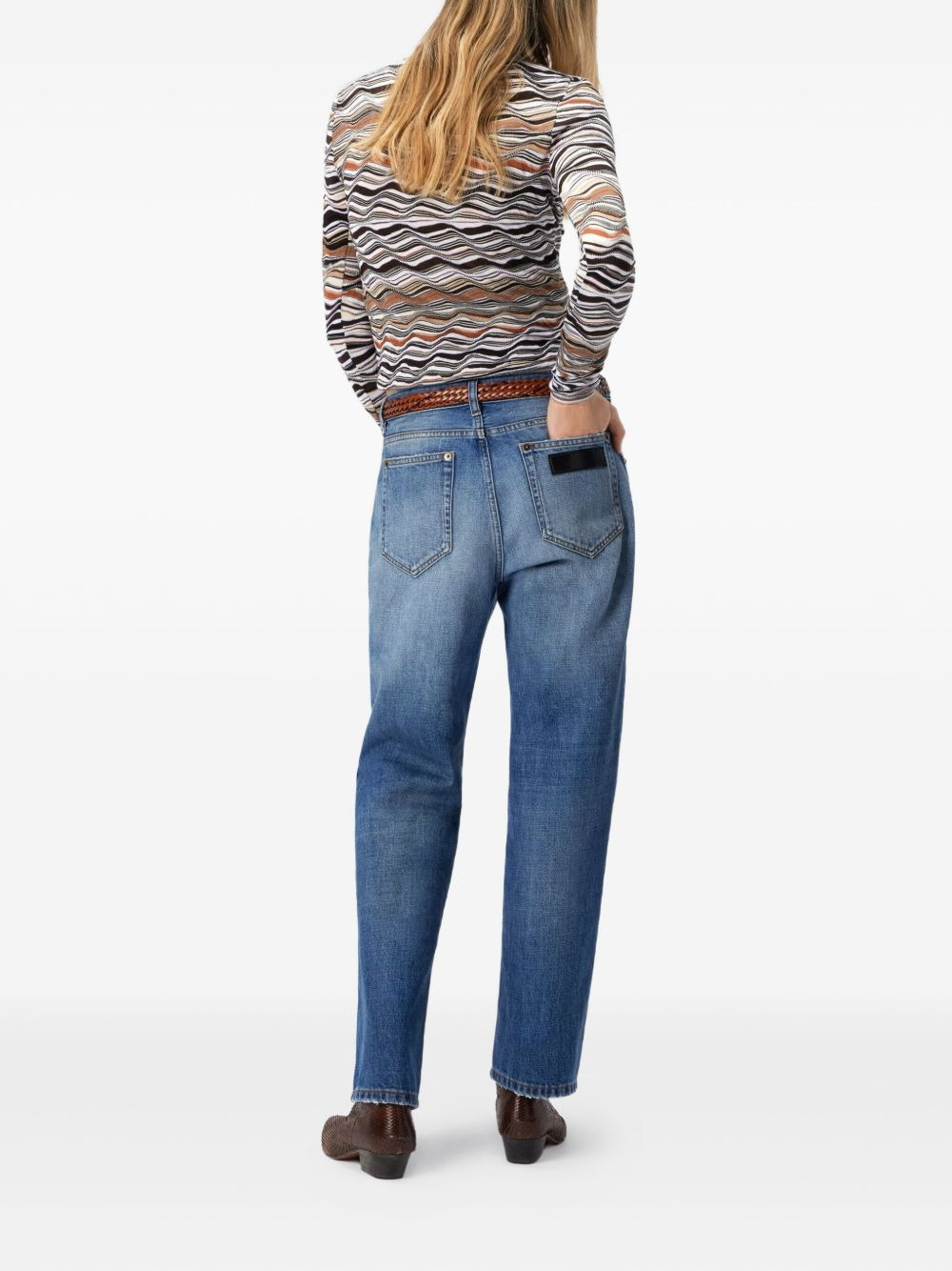 high-waisted flared-leg jeans - 3