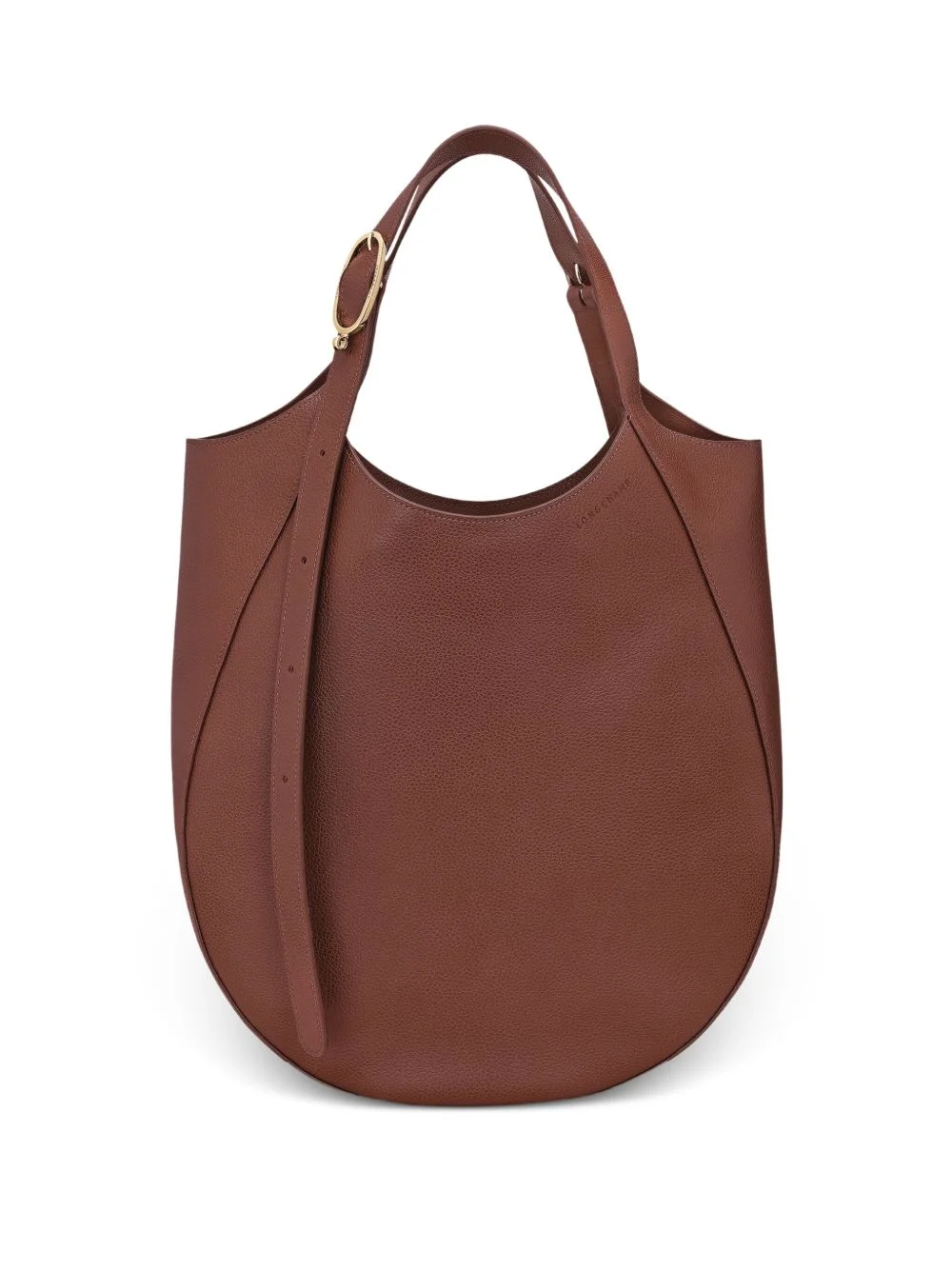 Le Foulonné XL grained-leather tote bag - 1