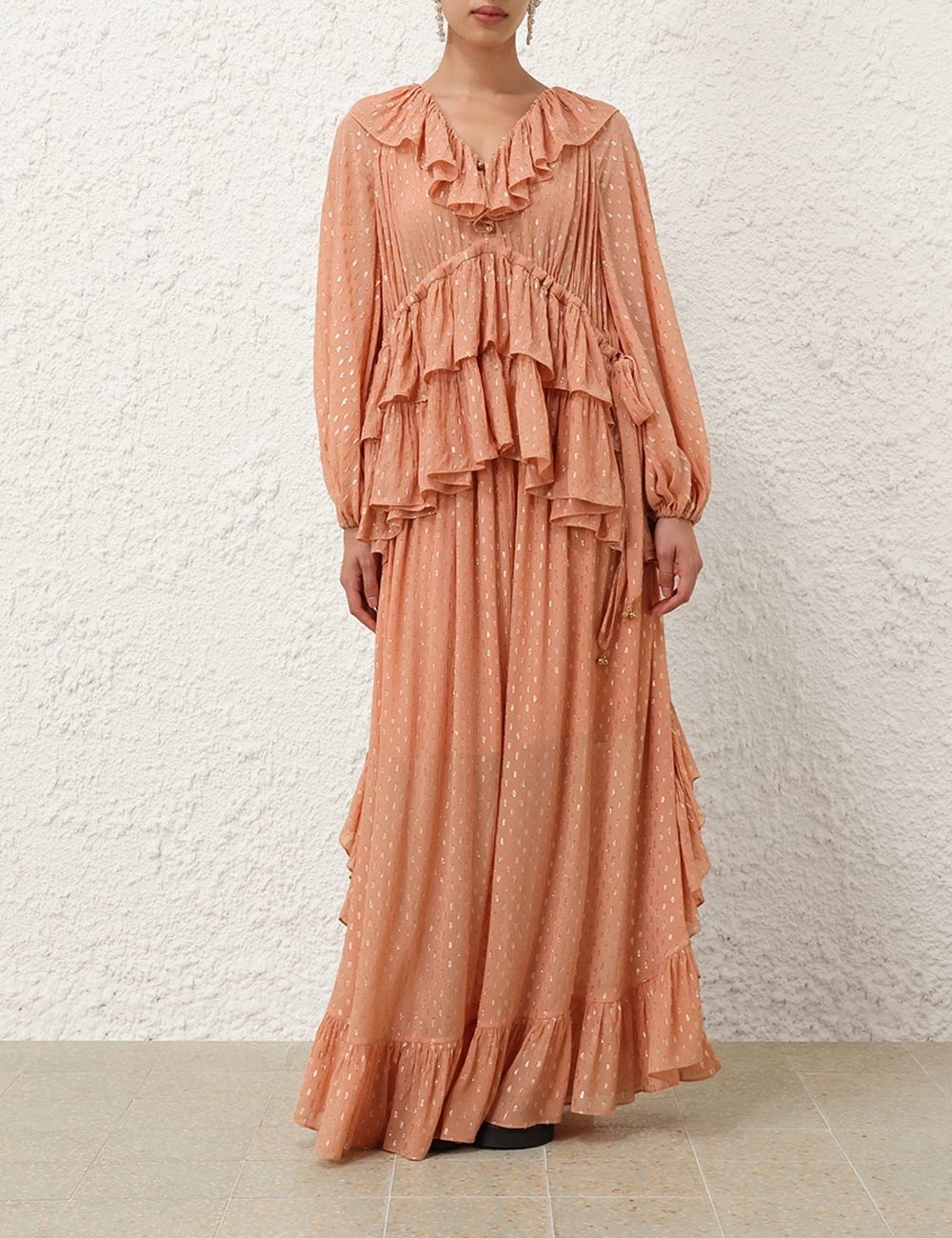 RHIANNON METALLIC FRILL TOP - 7
