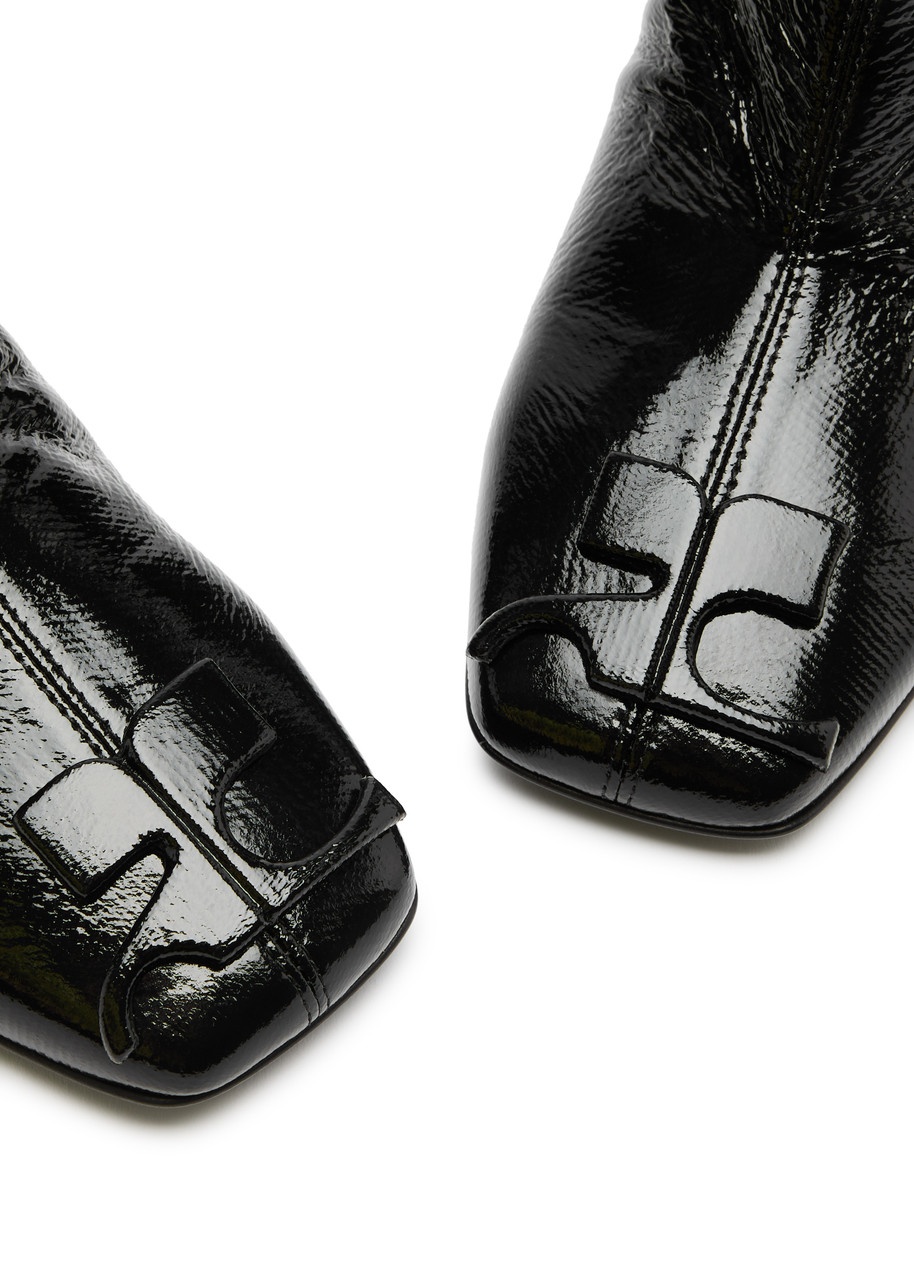 Courrèges Reedition 75 Crinkled Vinyl Ankle Boots - 3