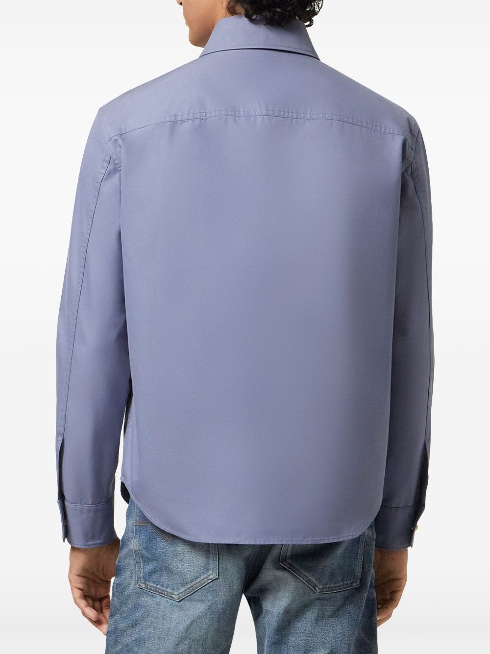 gabardine overshirt - 4