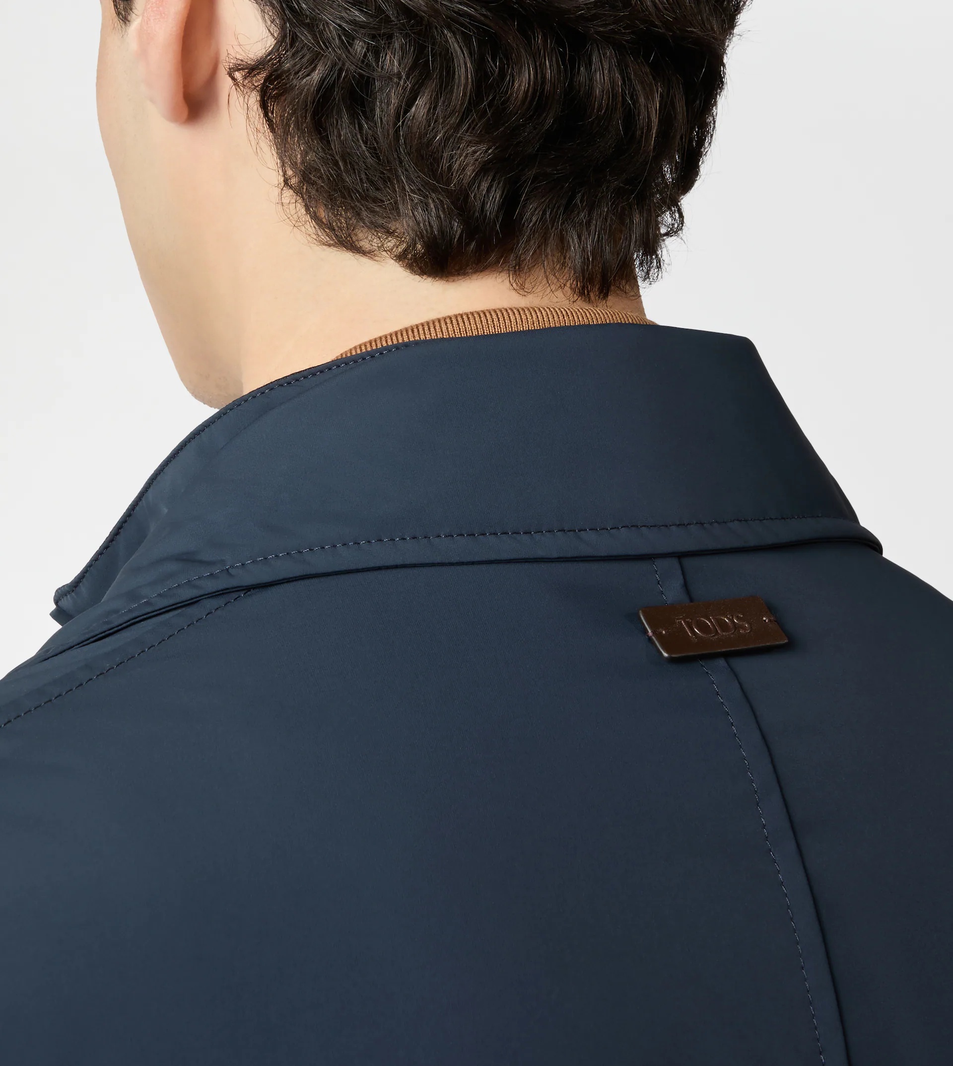 JACKET IN TECHNICAL FABRIC - BLUE - 3
