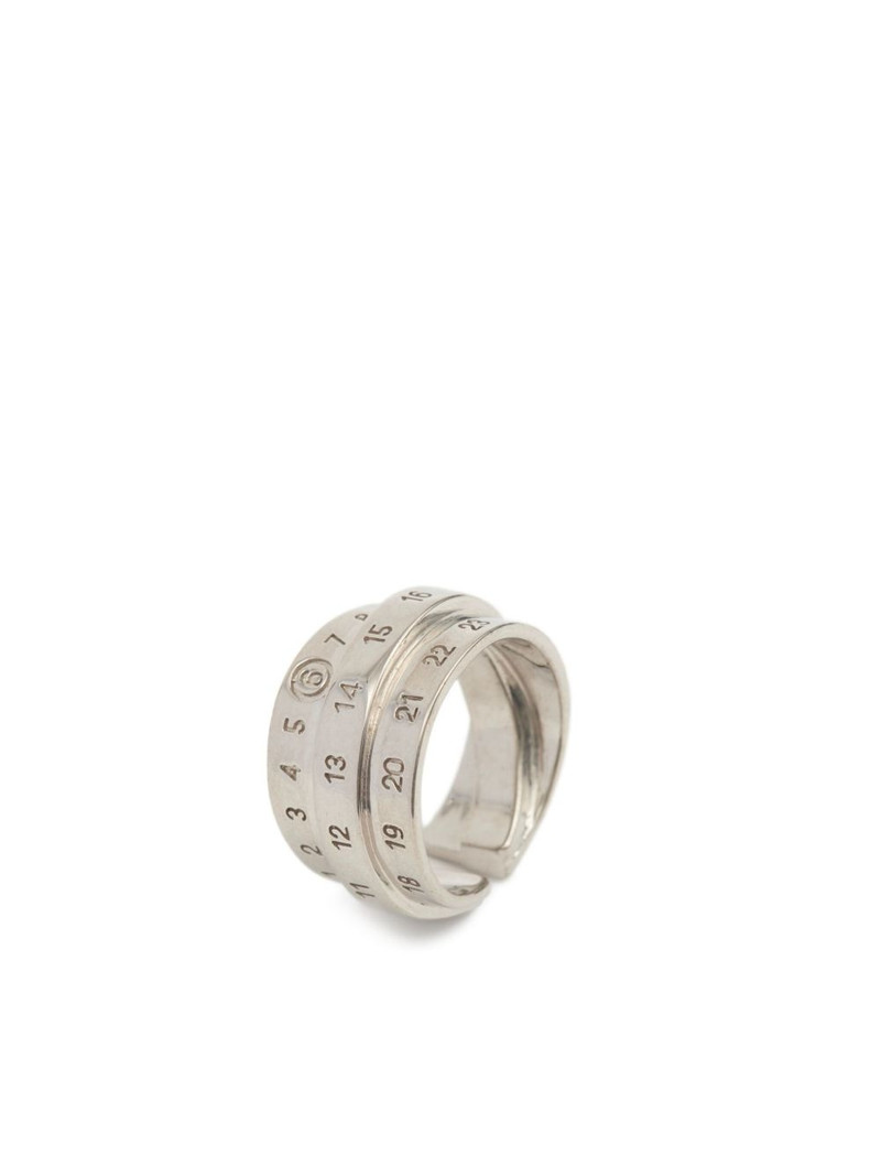 MM6 Maison Margiela Triple Logo Numeric Signature ring outlook