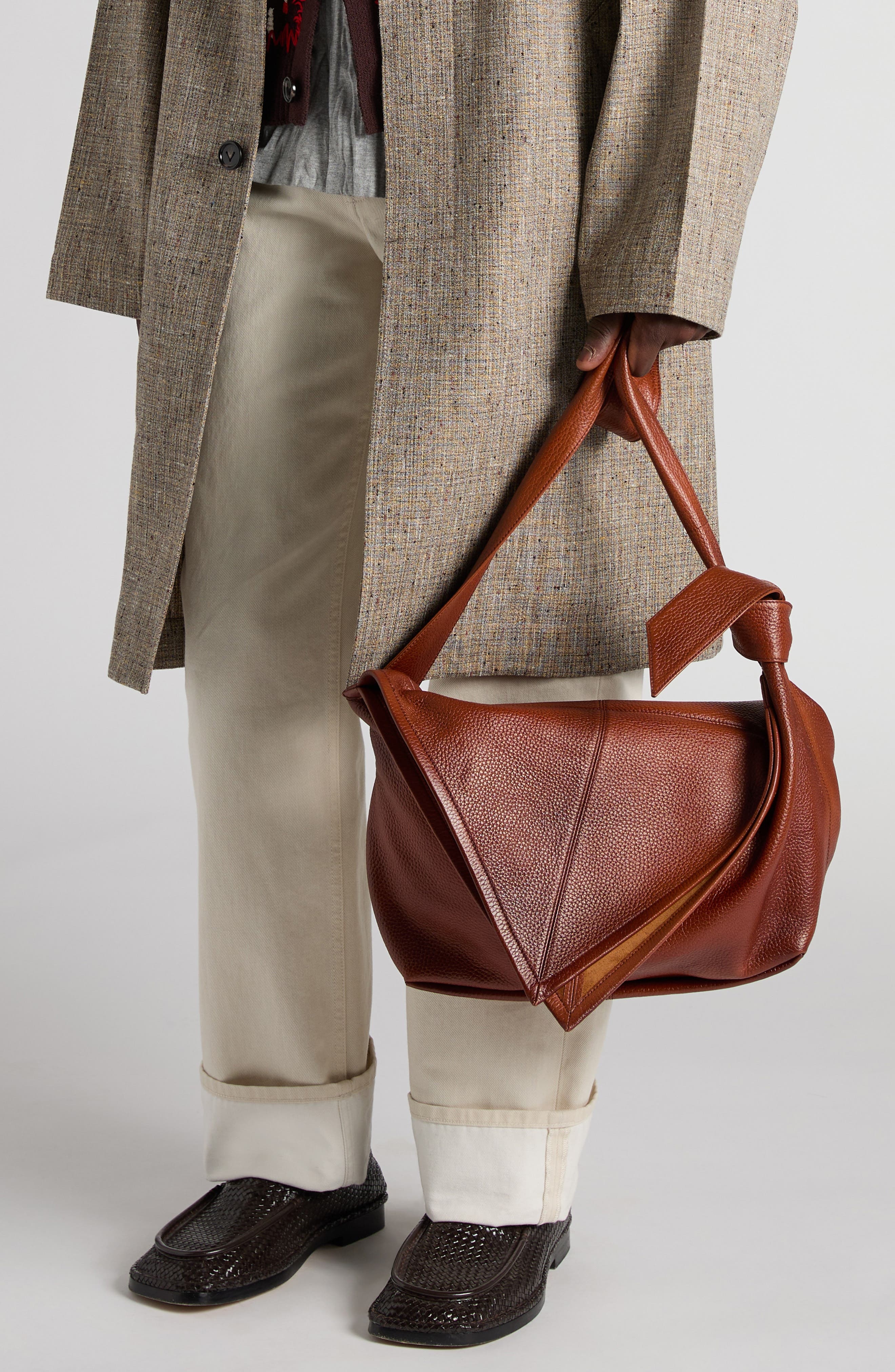 Bottega Veneta Sawyer Taurillon Leather Hobo Bag in Brown at Nordstrom - 3