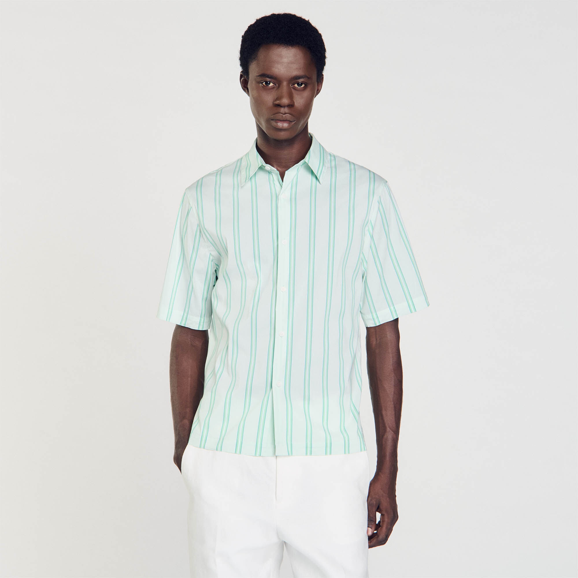 STRIPY SHORT-SLEEVED SHIRT - 5