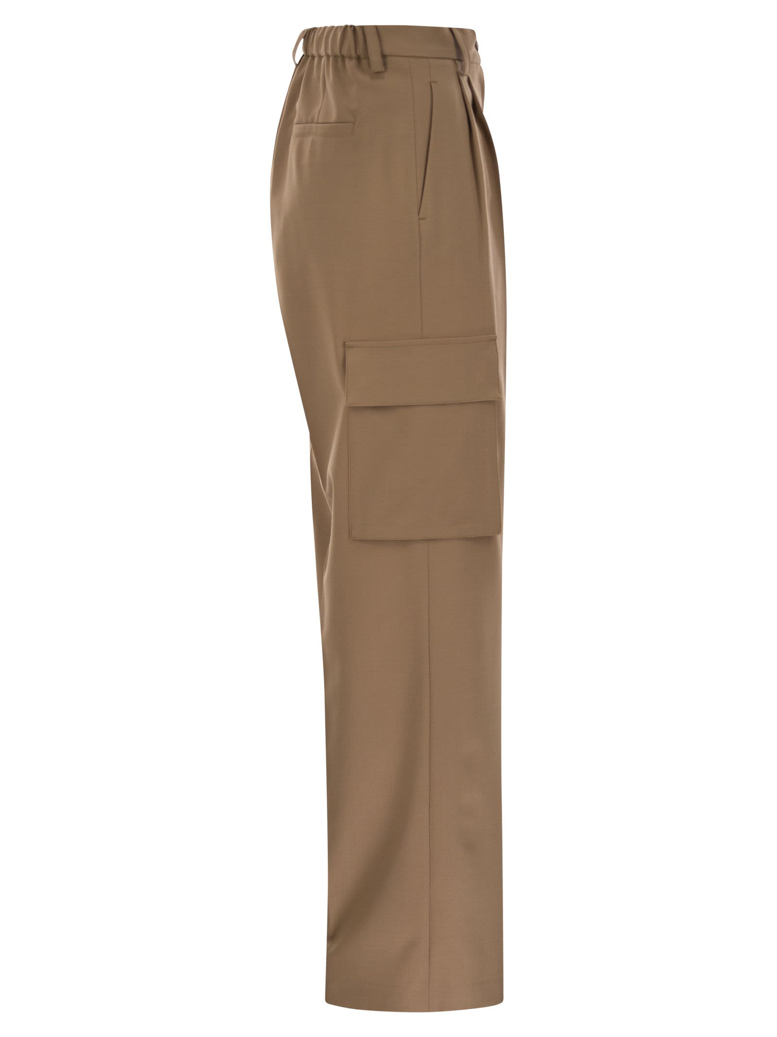 Herno Women Soft Wool Cargo Pants - 3