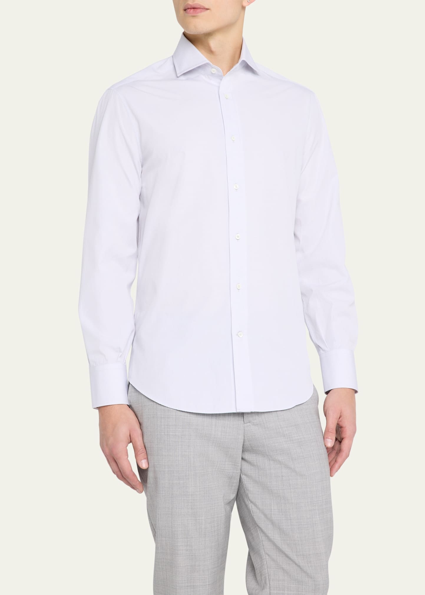 Men's Cotton Canvas Dress Shirt - 4