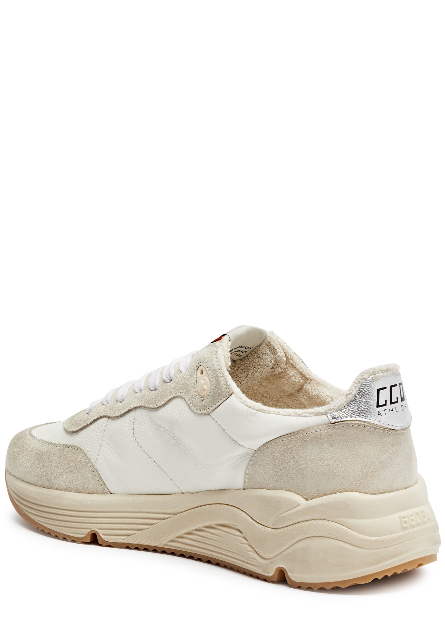 Running Sole panelled leather sneakers - 2