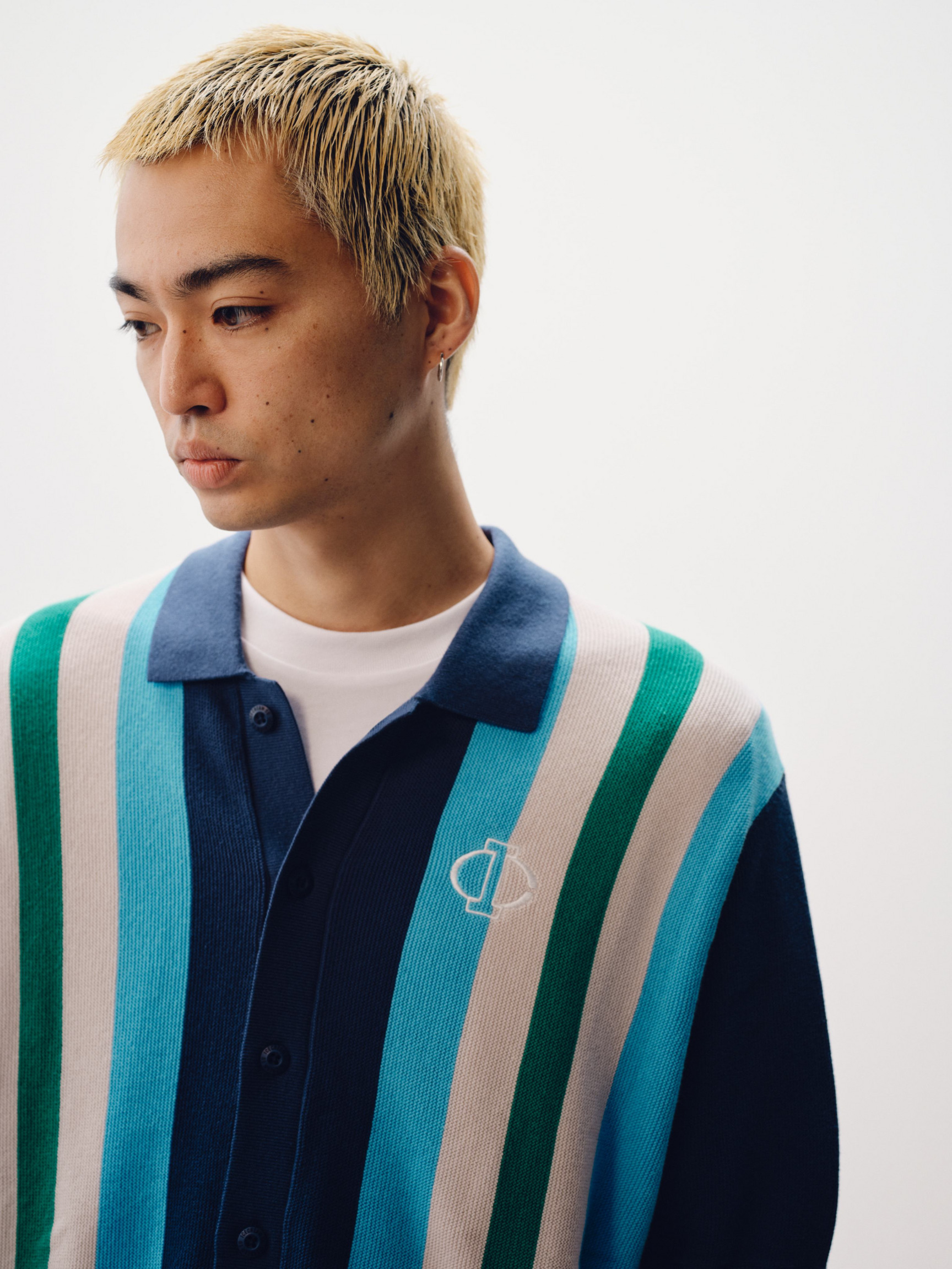 COLLARED KNITTED POLO SHIRT - 3