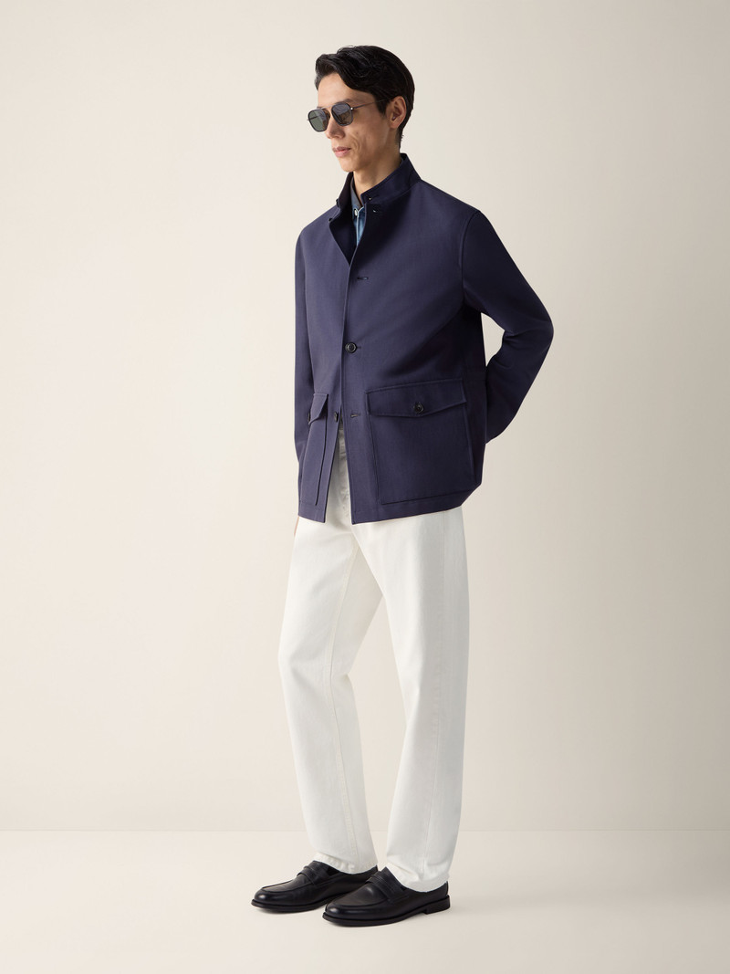 ZEGNA COTTON AND HEMP CHORE COAT outlook