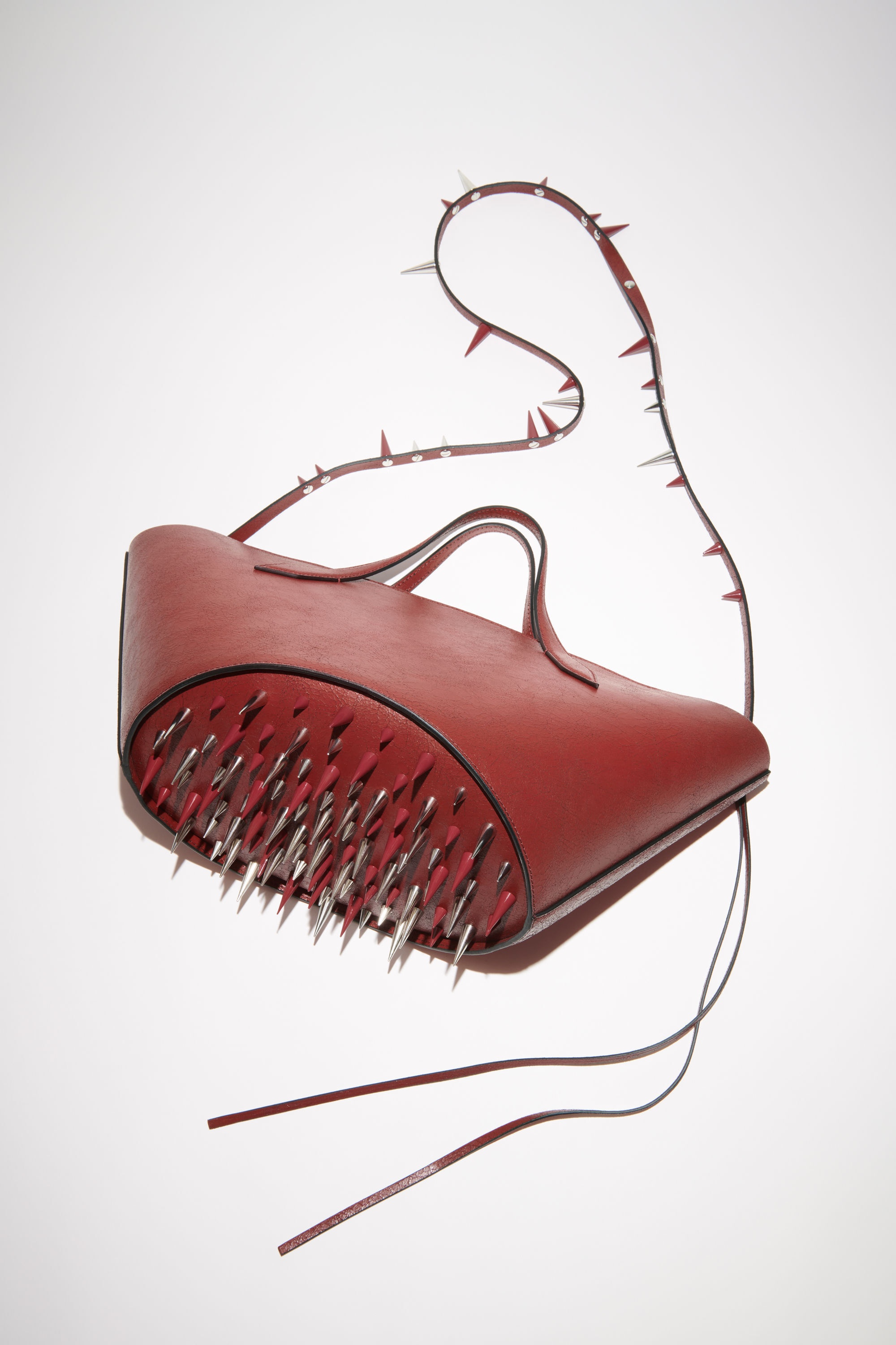 Spike shoulder bag - Red - 4