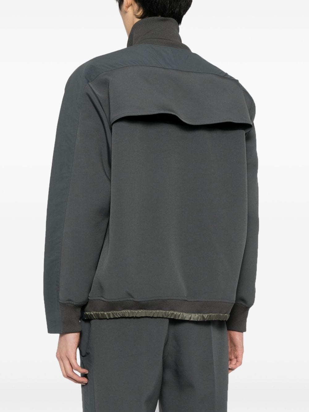 funnel-neck zip-up jacket - 4