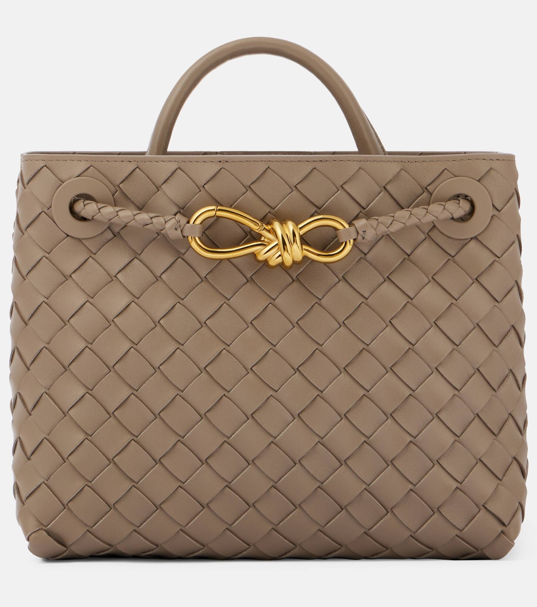 Andiamo Small Intrecciato leather tote bag - 1