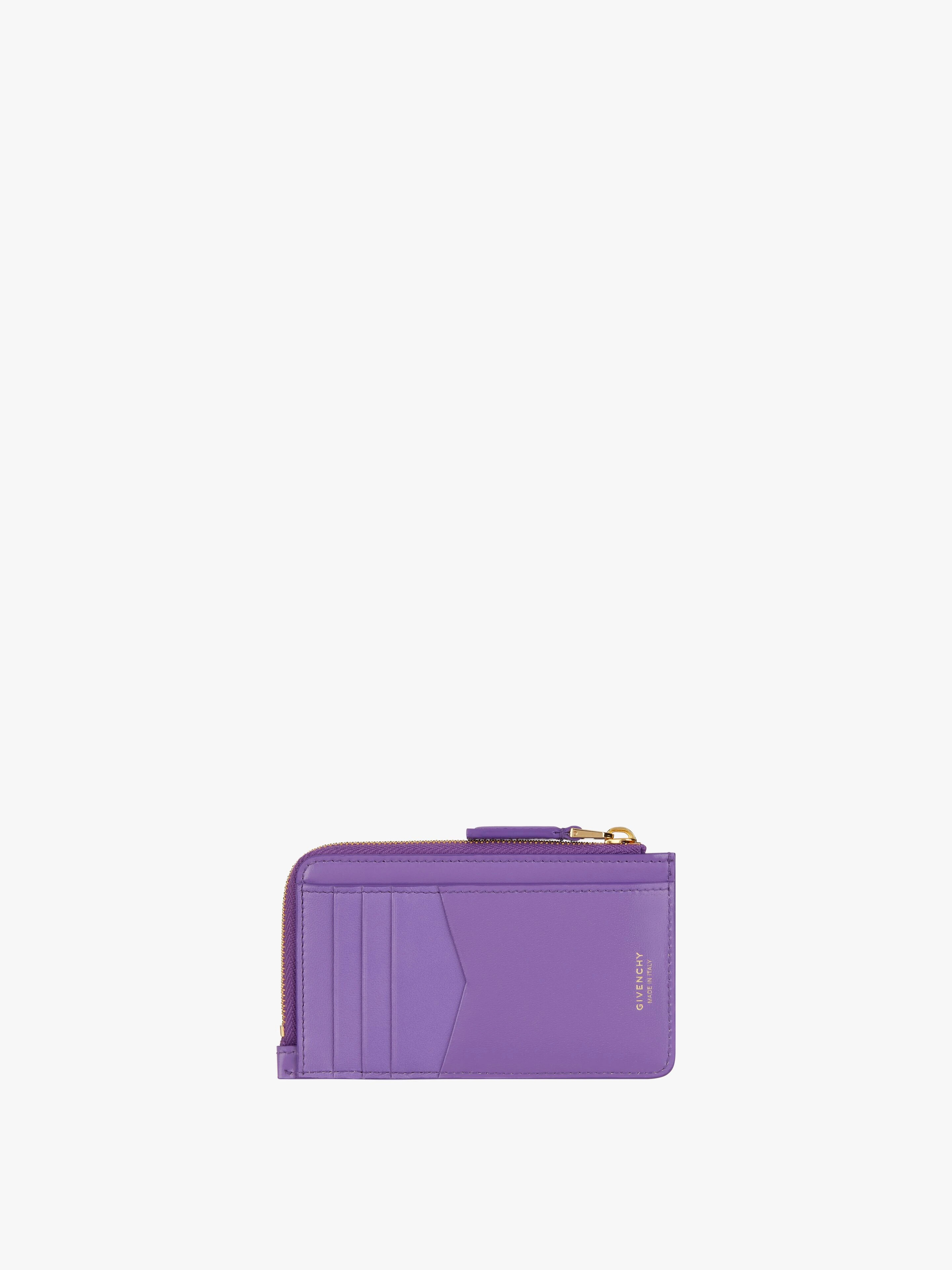 ANTIGONA ZIPPED CARD HOLDER IN BOX LEATHER - 3
