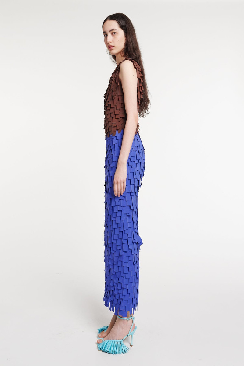 MULTI RECTANGLE SKIRT PURPLE 3