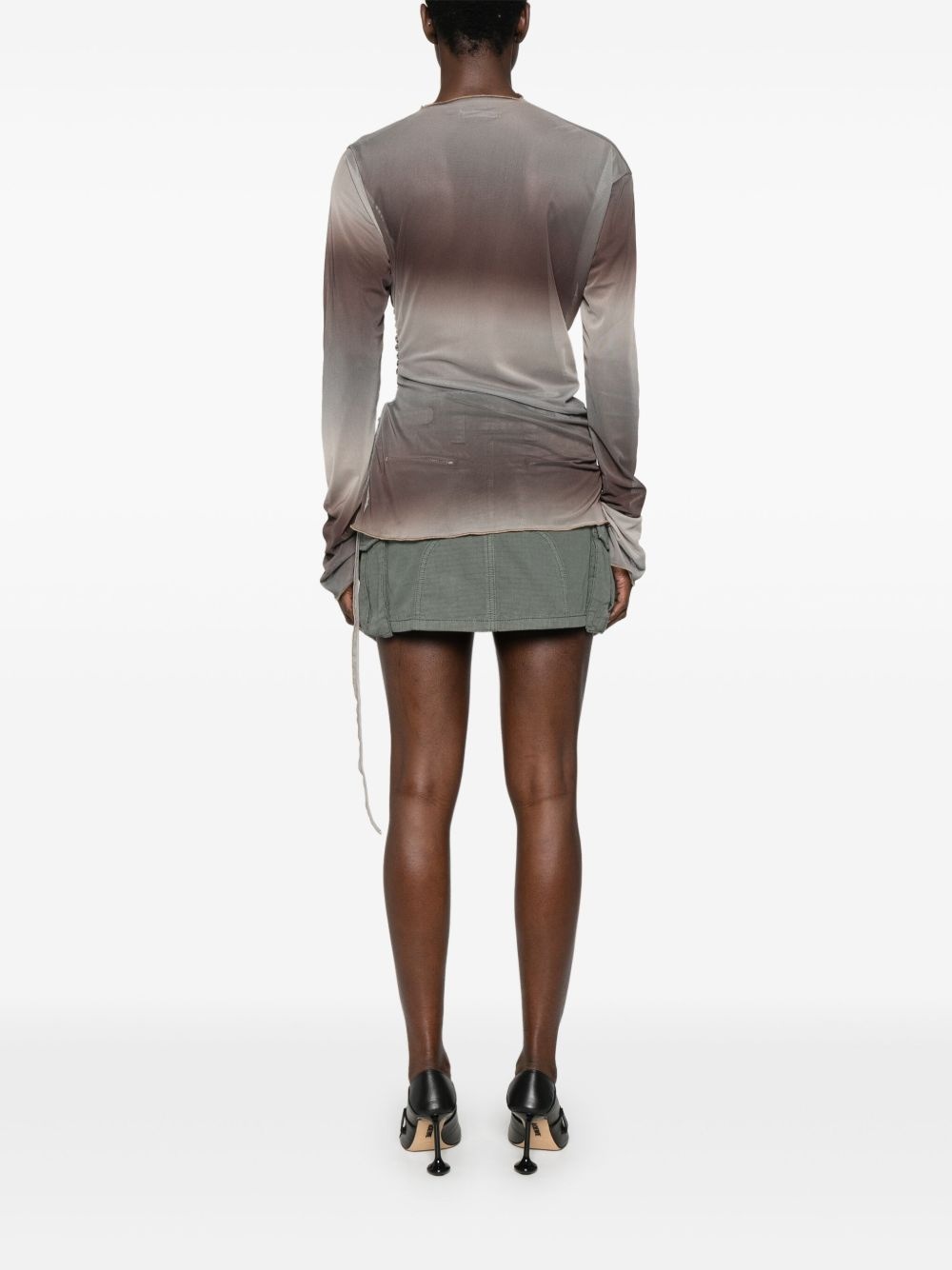draped long-sleeve top - 4