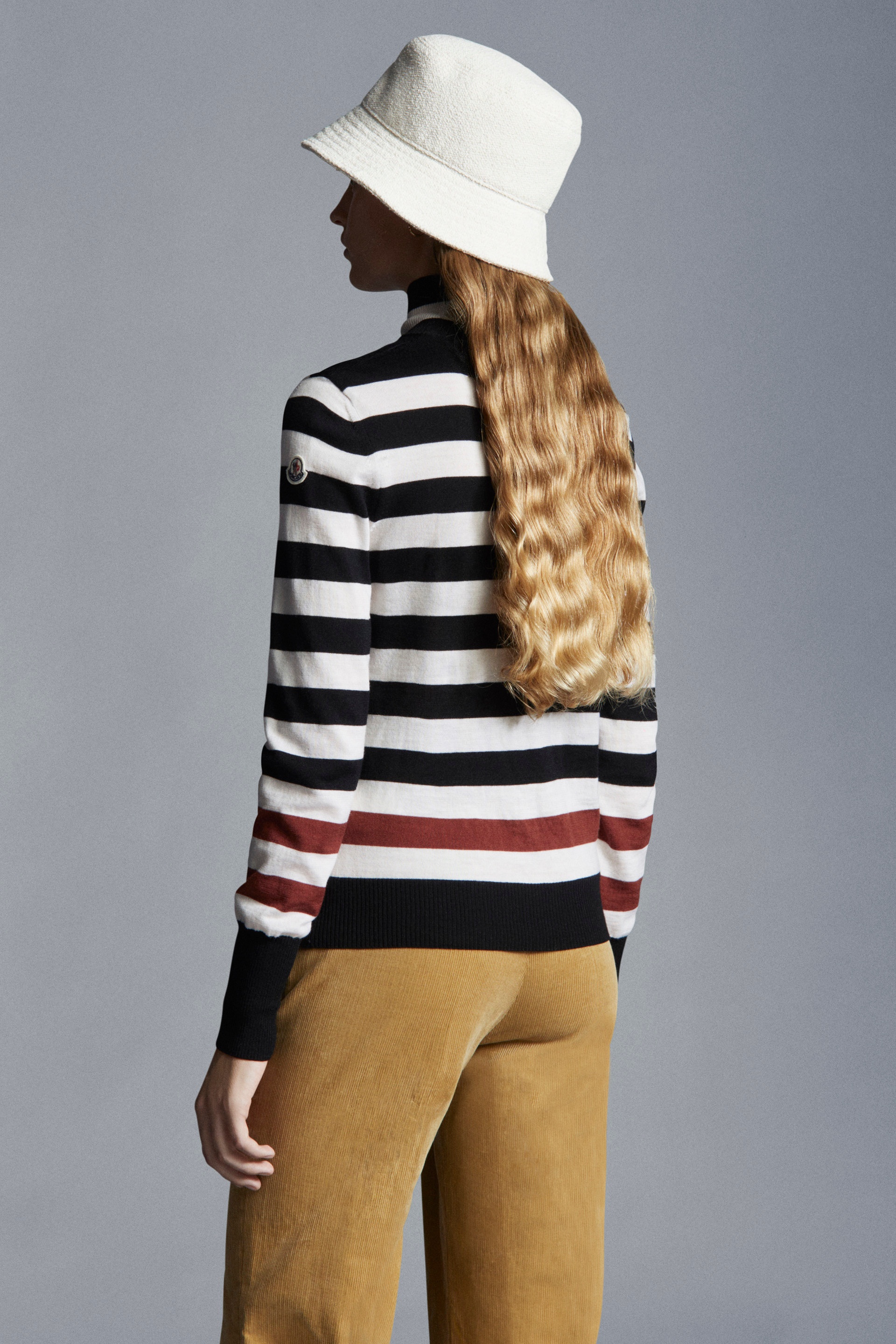 Striped Wool Turtleneck Sweater - 5