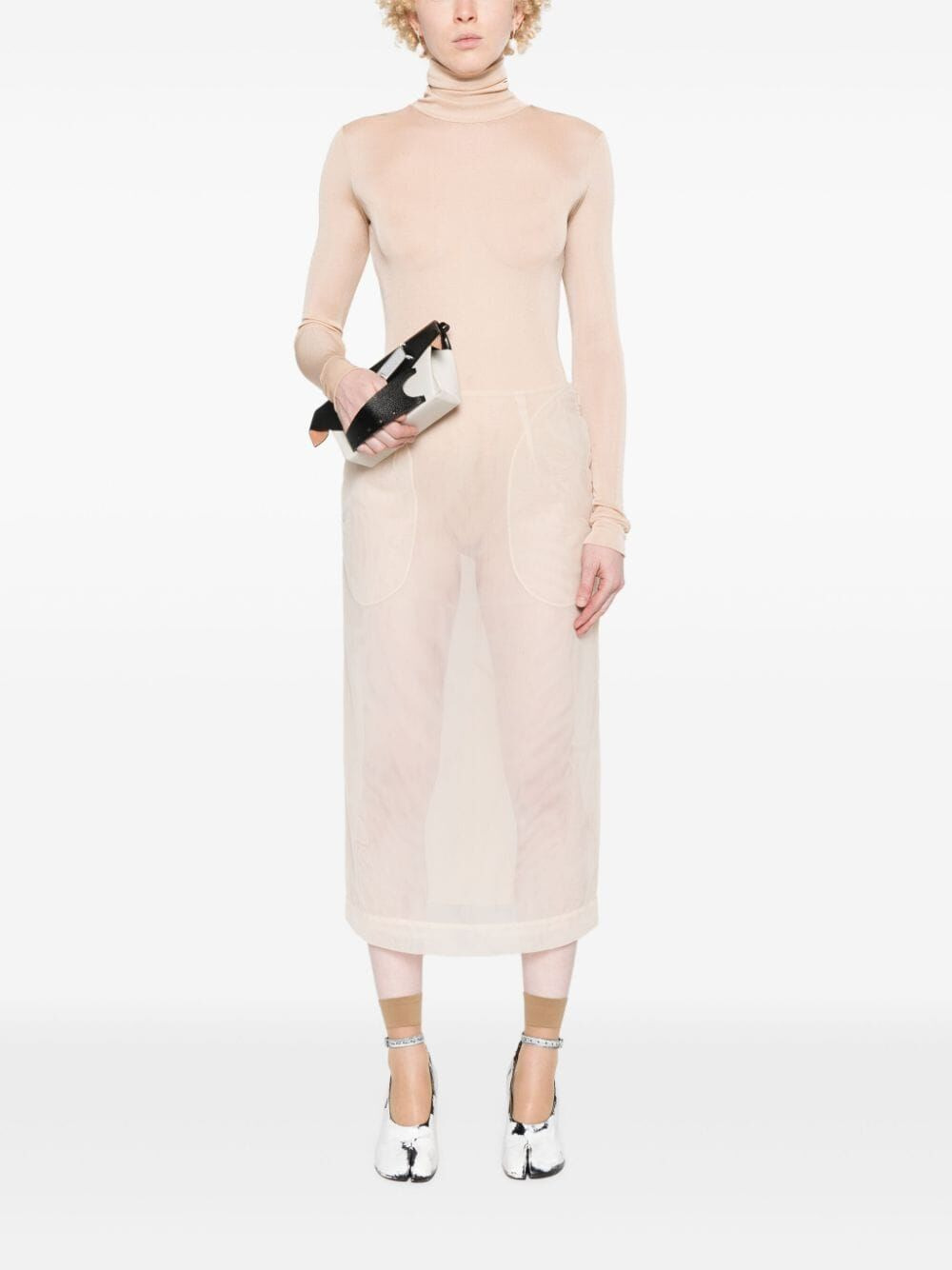 Maison Margiela Women Body Collo Alto Semitrasparente - 5
