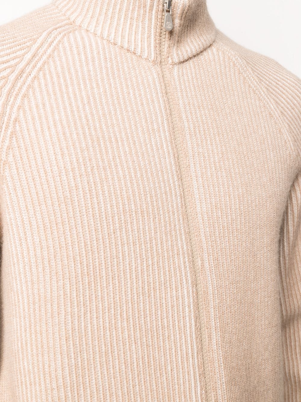 zip-through ribbed sweatshirt - 5