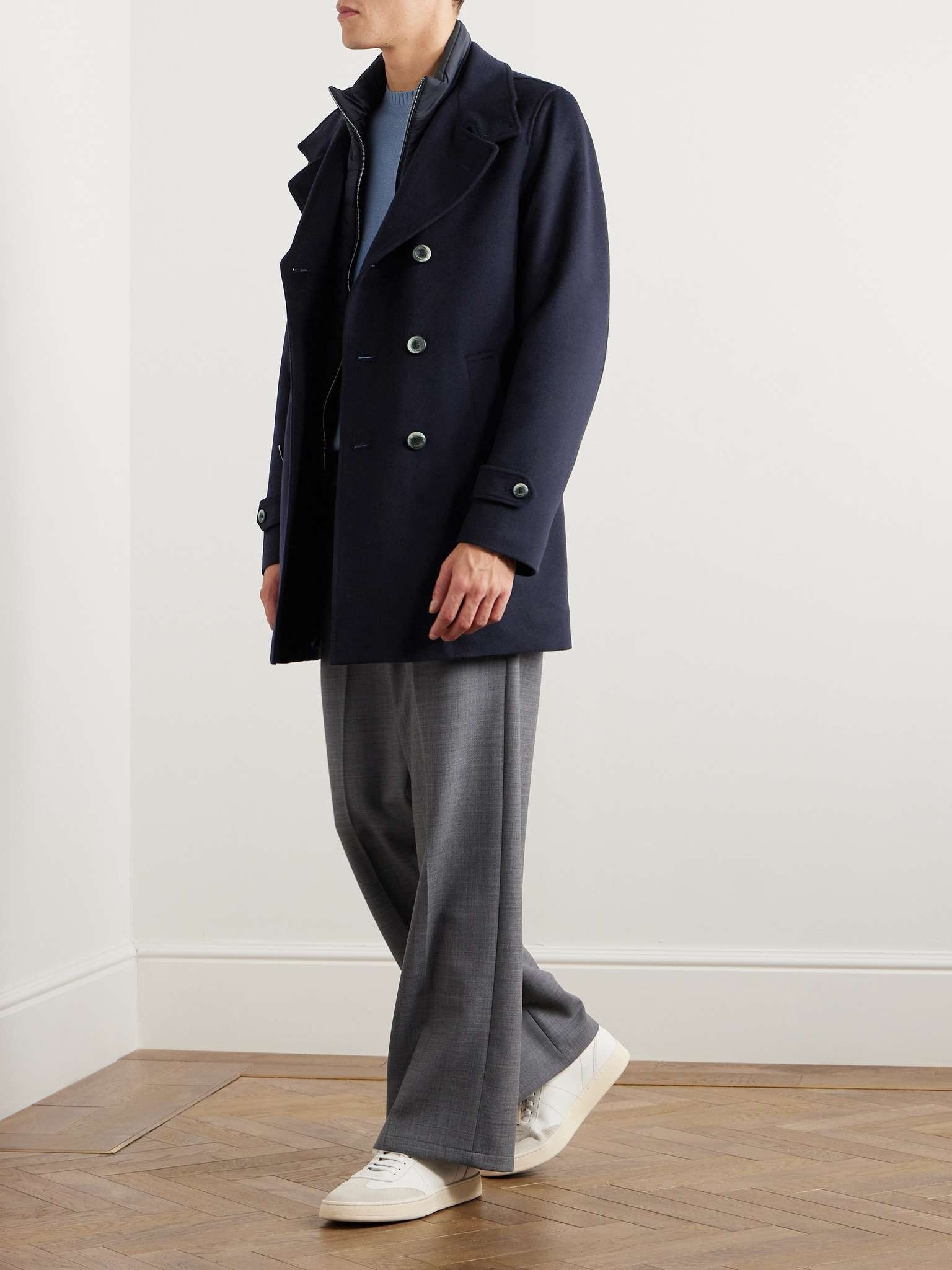 Brushed Wool and Cashmere-Blend Peacoat - 2