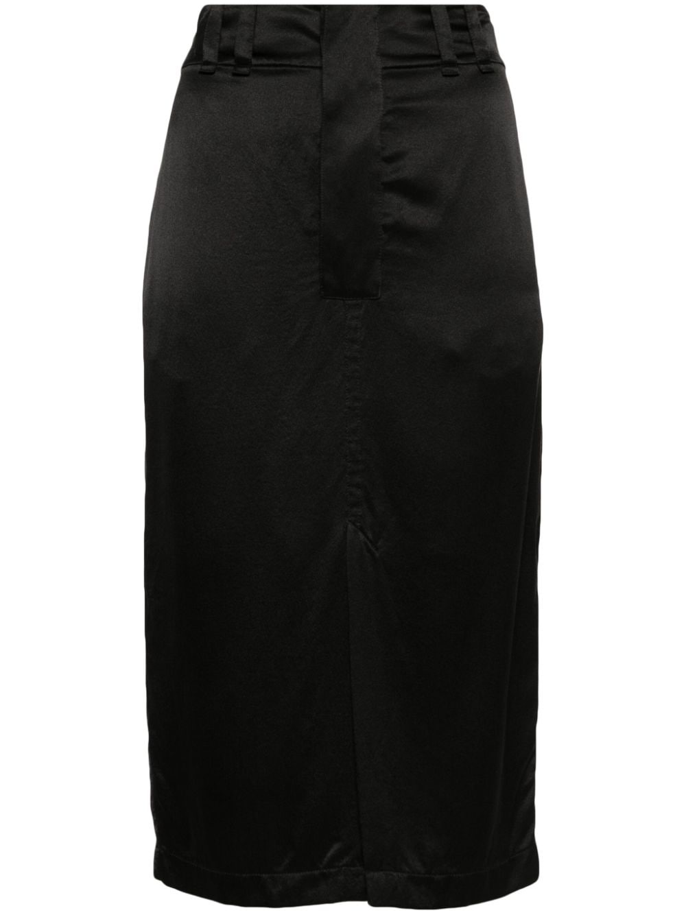 silk midi skirt - 1