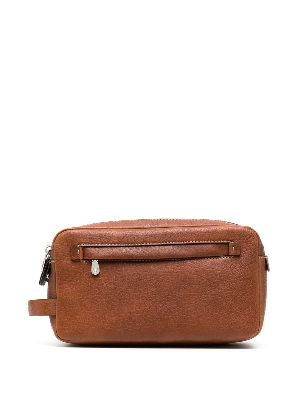 leather wash bag - 1