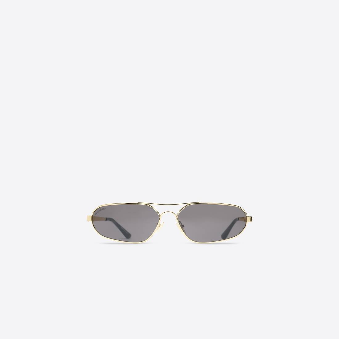 Stretch Oval Sunglasses in Black - 1