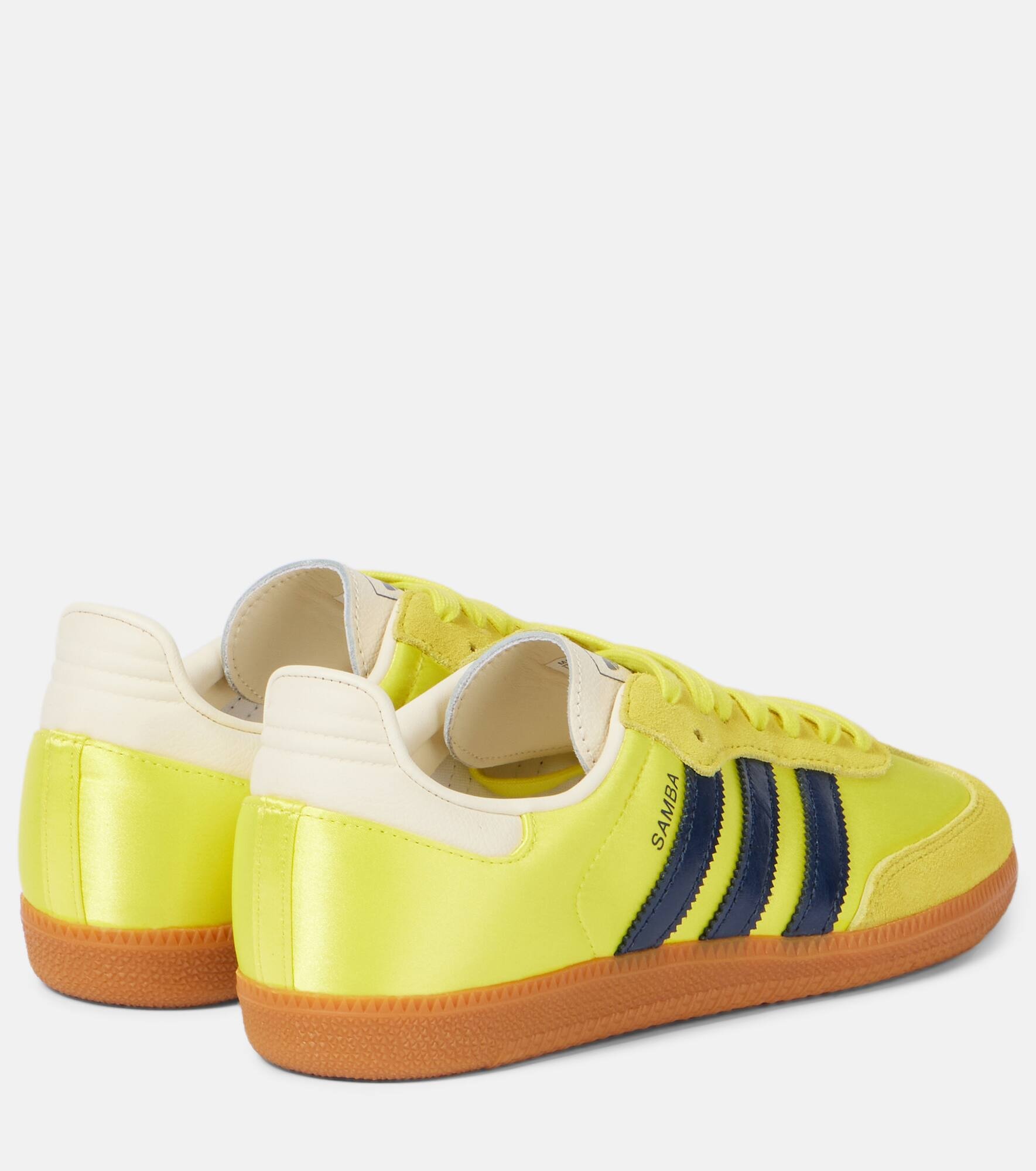 Samba OG suede-trimmed satin sneakers - 2
