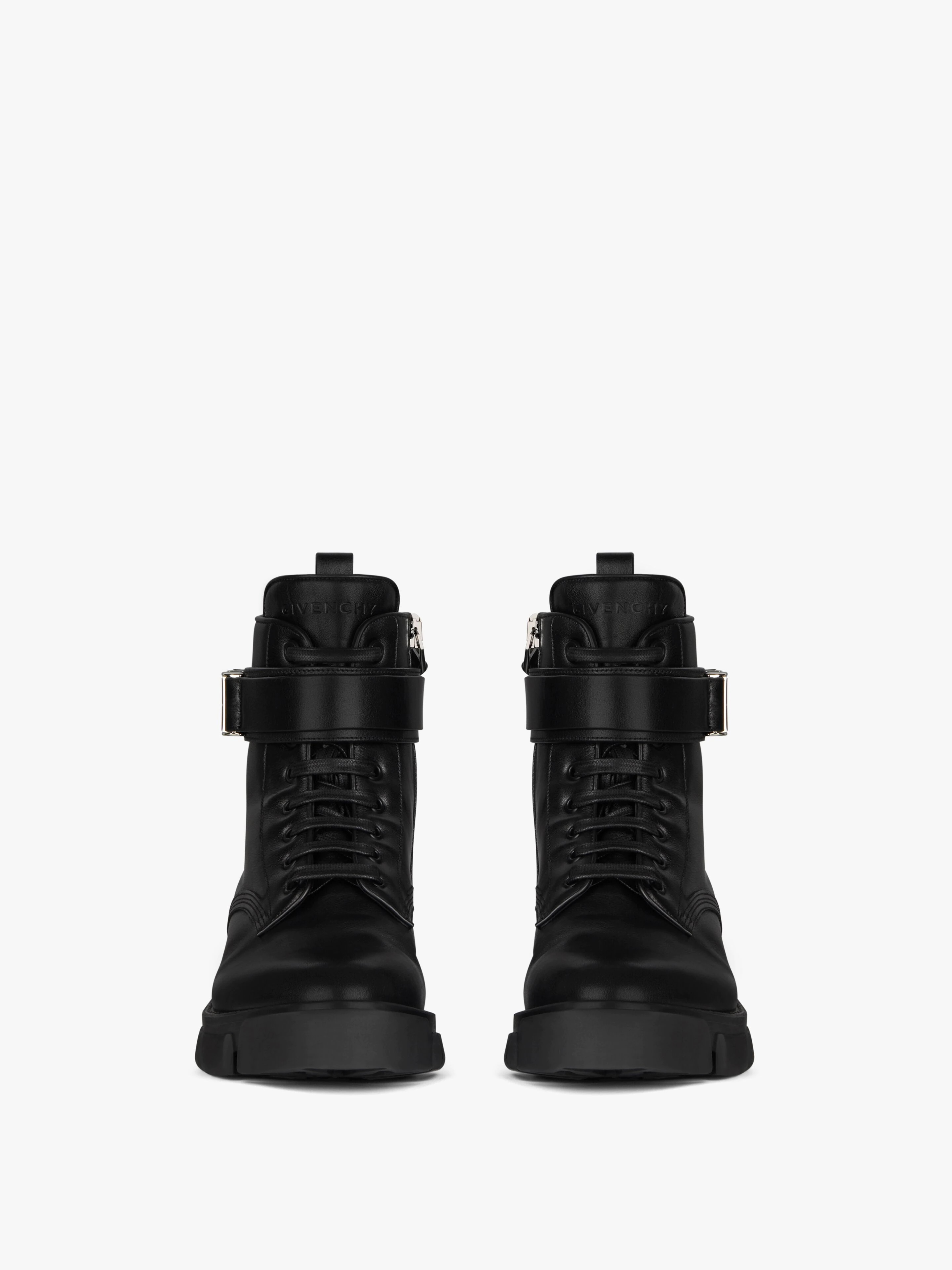 TERRA BOOTS IN LEATHER WITH 4G BUCKLE - 2