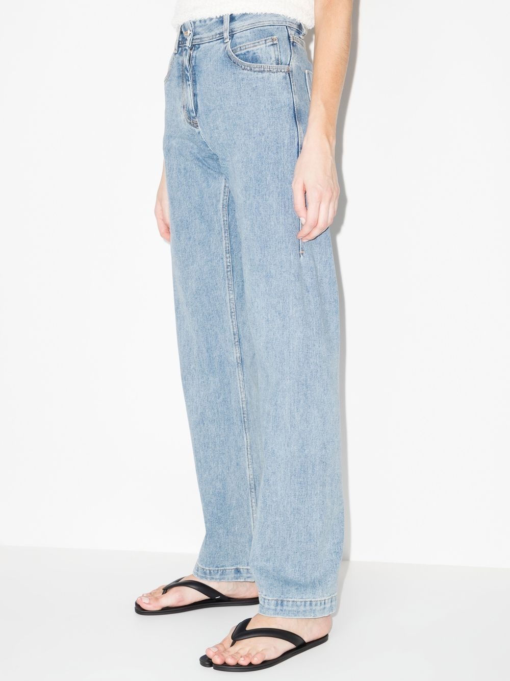 high-rise straight-leg jeans - 2