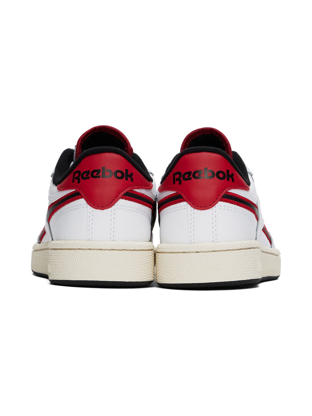 White & Red Club C Revenge Sneakers - 2