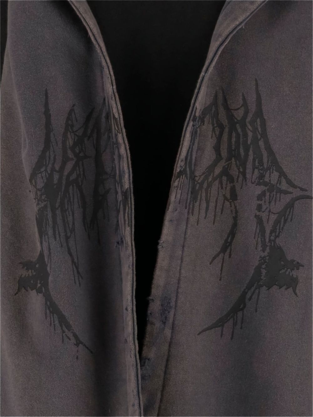 distressed-effect hoodie - 3