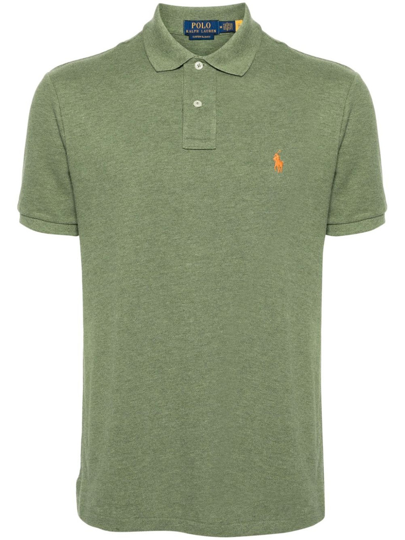 embroidered-logo piquÃ© polo shirt 1