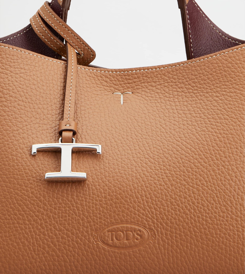 BAG IN LEATHER MICRO - BROWN 4
