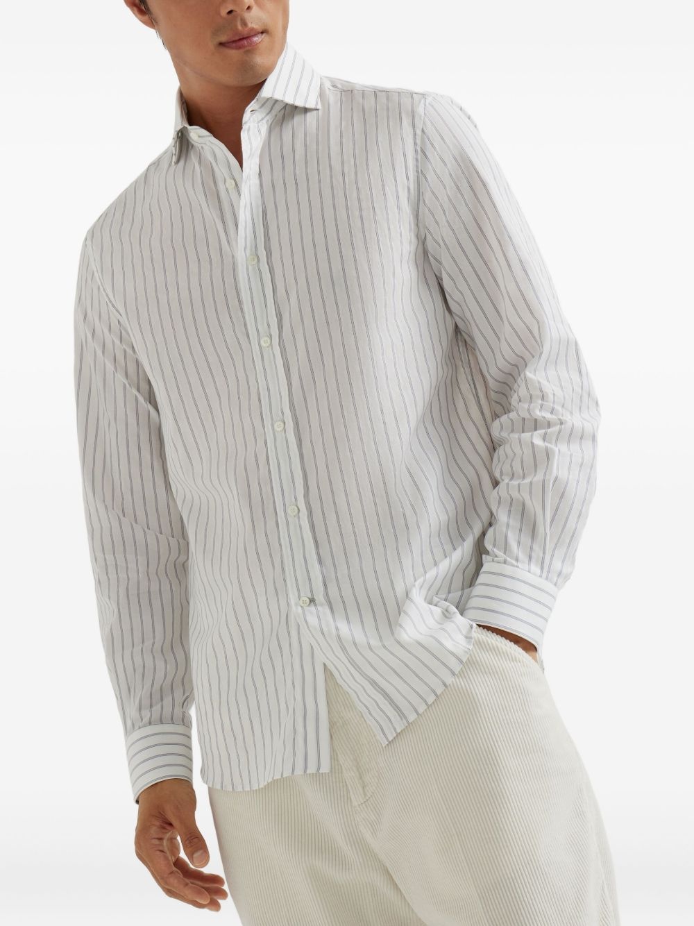 striped cotton shirt - 3
