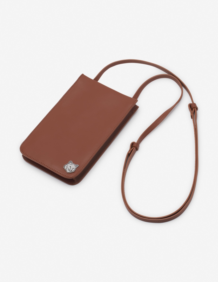Maison Kitsuné FOX HEAD NECK POUCH | REVERSIBLE