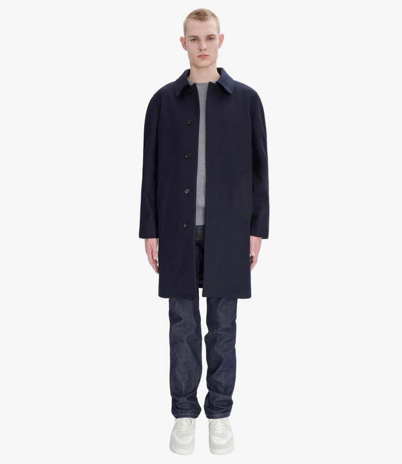 A.P.C. AUSTER RAINCOAT - PERMANENT - NEAR BLACK - ITALIAN WOOL - A.P.C. READY-TO-WEAR outlook