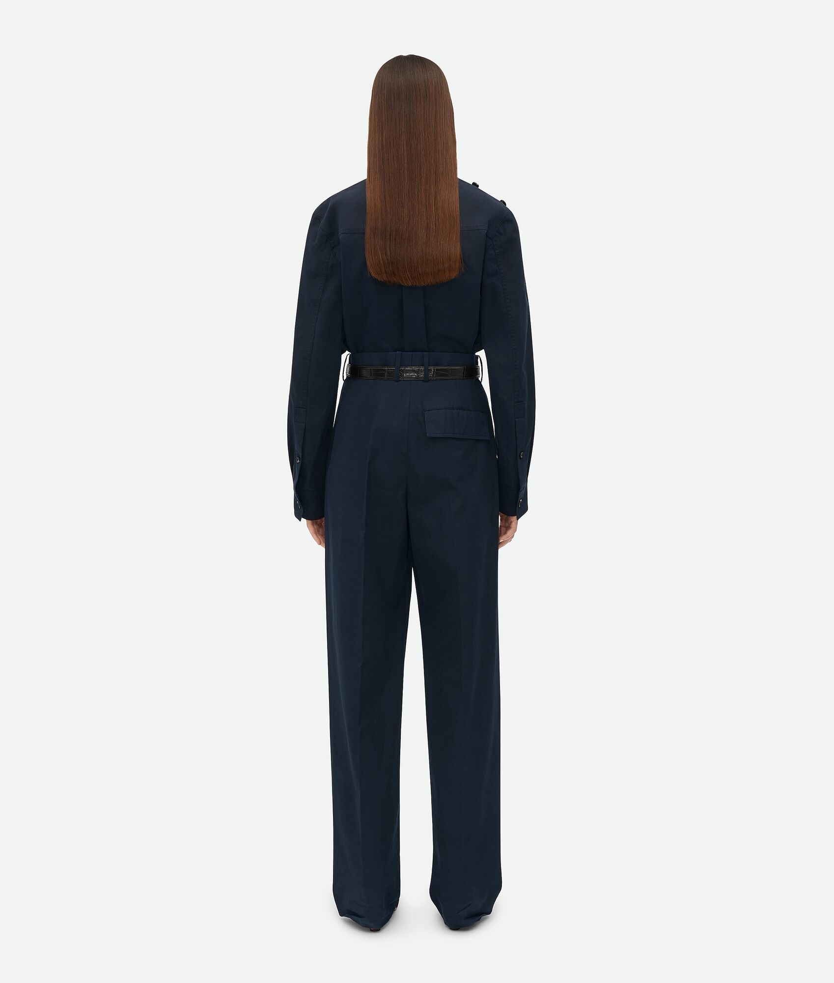 Light Cotton Twill Tapered Trousers - 3