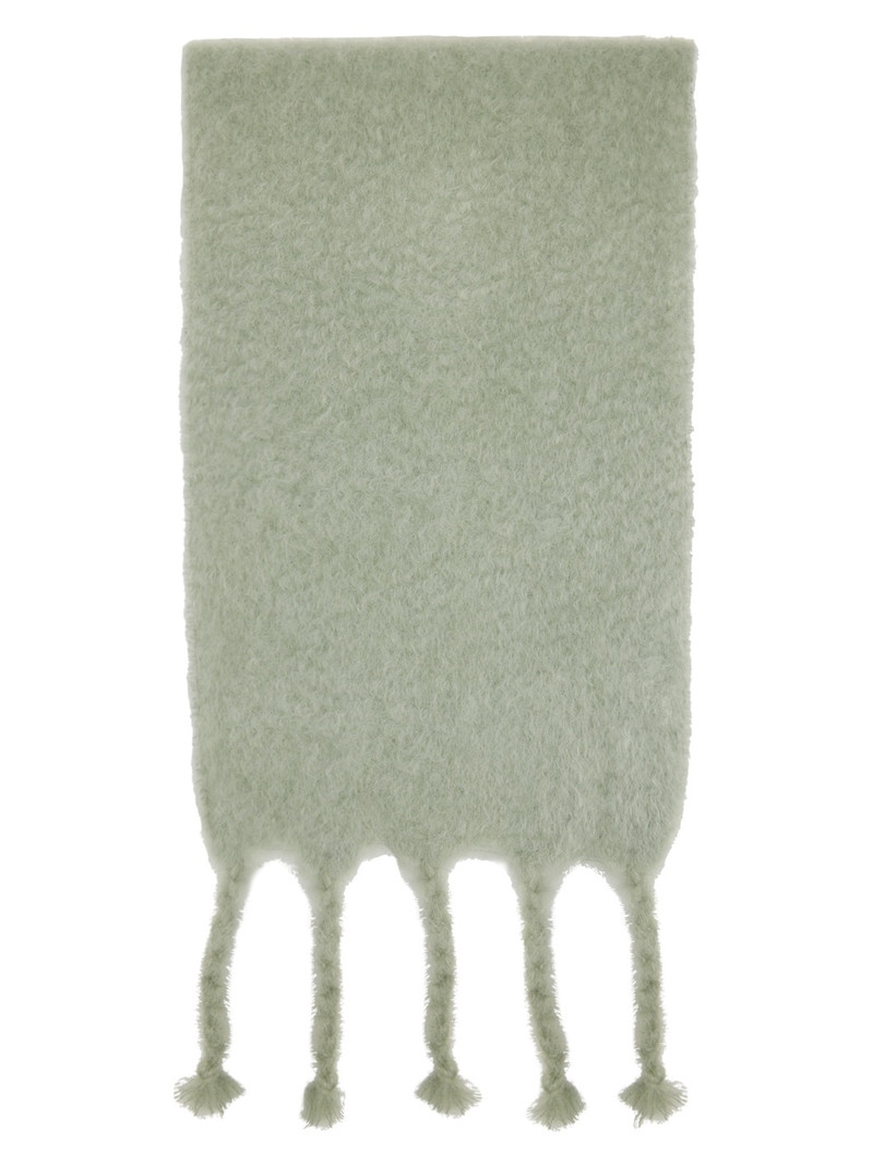 Jil Sander Green Plain Scarf outlook