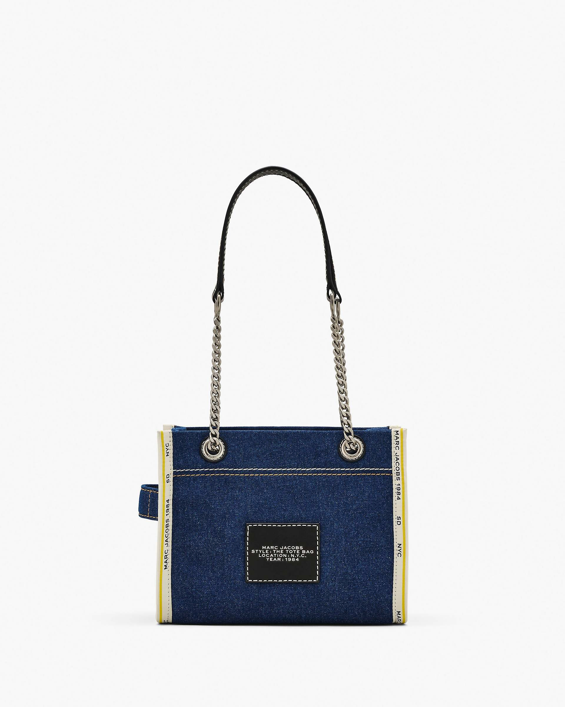 THE DENIM CHAIN SMALL TOTE BAG - 3