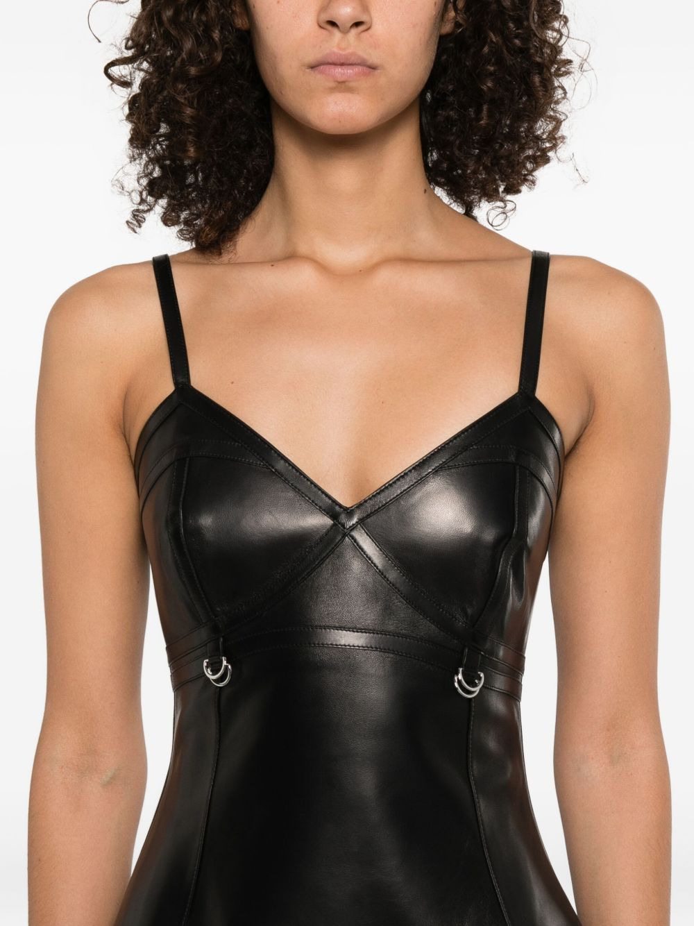 leather asymmetrical dress - 5