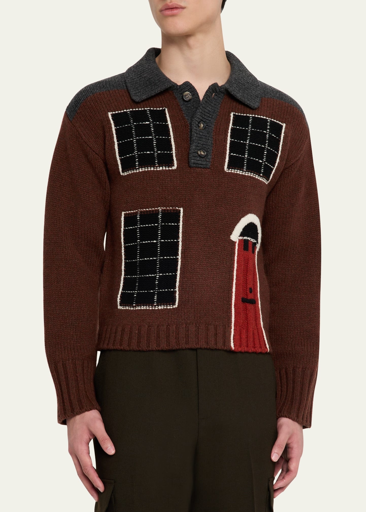 Men's House Polo Sweater - 4