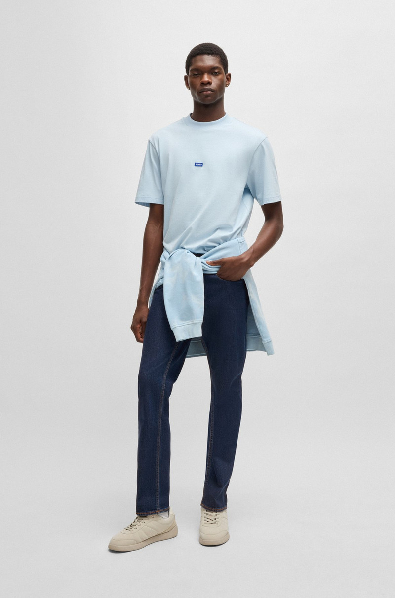 HUGO SLIM-FIT JEANS IN DARK-BLUE STRETCH DENIM outlook