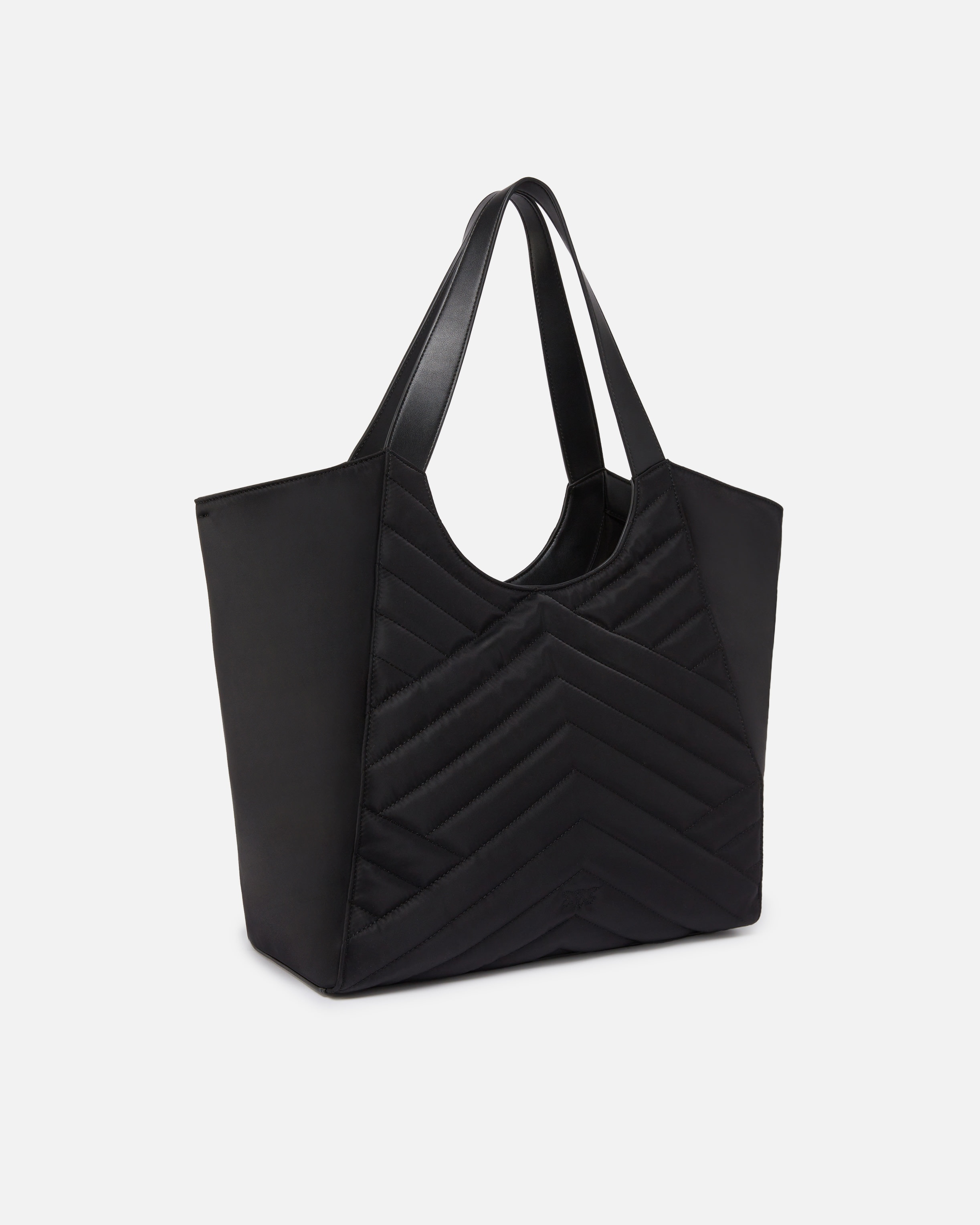 トートバッグ Pinko SHOPPER IN RECYCLED FABRIC QUILT PUZZLE PINKO SHOPPER BAG IN PUZZLE-QUILTED RECYCLED FABRIC | REVERSIBLE